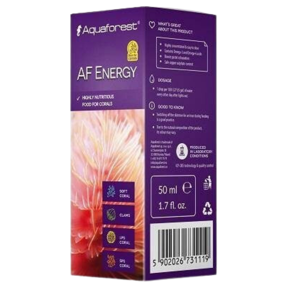Aquaforest AF Energy Akvaryum Mercan Yemi 50 ml