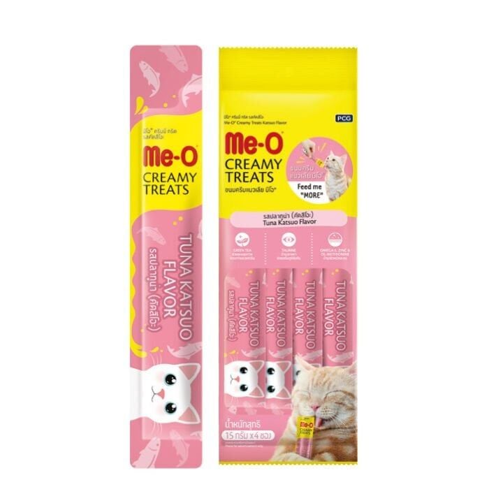 Me-O 8648-Krema Kedi Ödülü Çizgili Orkinos 4 x 15 Gr 12 Adet