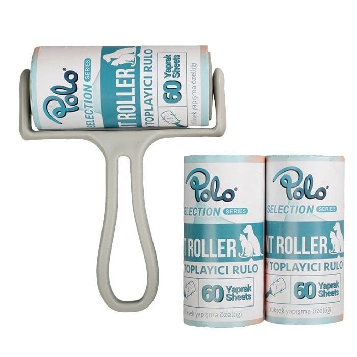 Polo Tüy Toplama Rulosu 60 Yaprak 10 Cm + 2 Yedek