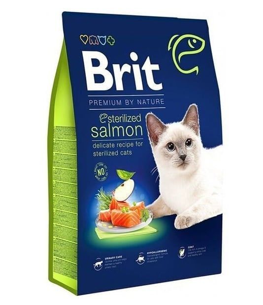 BRIT PREMIUM BY NATURE CAT STERILIZED SALMON