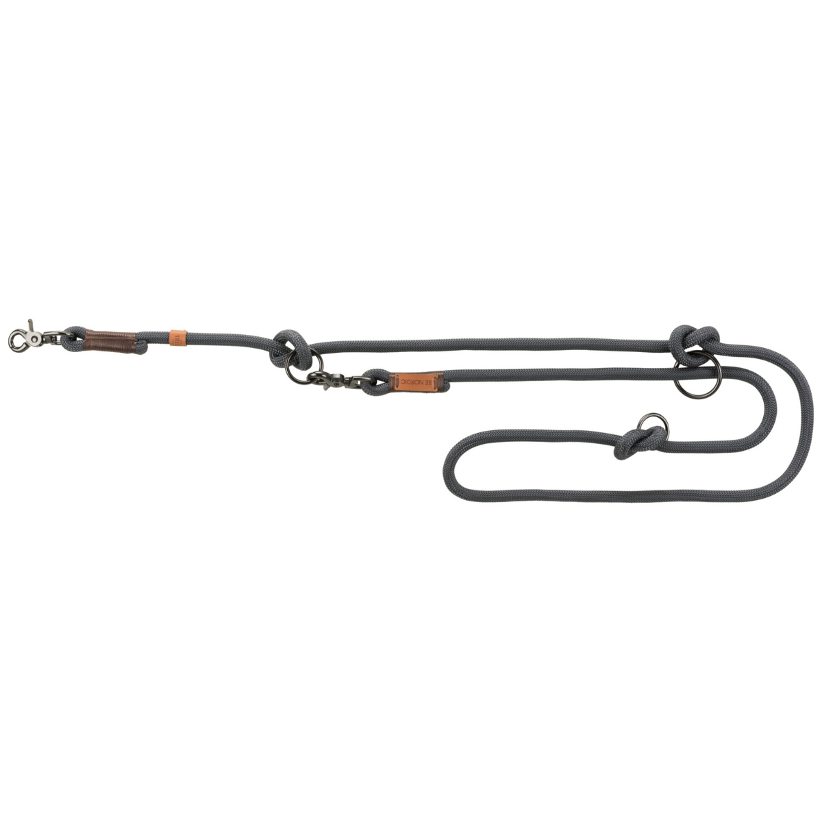 Trixie Be Nordic Ayarlanabilir Köpek Gezdirme Kayışı L - XL, Koyu Gri - Kahverengi, 2 M x 13 Mm