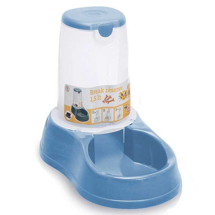 Stefanplast Hazneli Mama Kabı 1,5 Litre Gri 28,5 x 18,5 x 22 cm