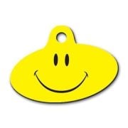 Dalis Pet Tag - Smile Desenli Elips Kedi Köpek Künyesi