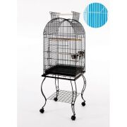 Qiheng Pet Products Beyaz Papağan Kafesi 51 x 51 x 152 cm