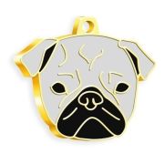 Dalis Altın Pug Köpek Künyesi