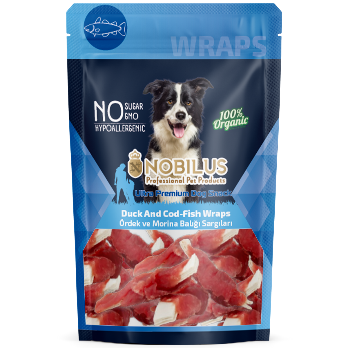 NOBILUS Ördek ve Morina Balıklı Köpek Ödül Maması 80 gr