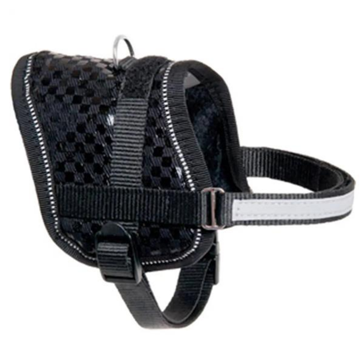 Flamingo Eeny Mini Siyah Kareli Göğüs Tasması 26-35 cm