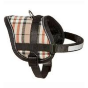 Flamingo Eeny Mini Bej Ekose Göğüs Tasması 31-40 cm