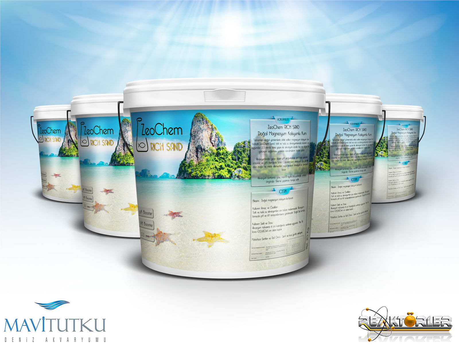 ZeoChem  Sand | 20kg - Kalsiyum Karbonatlı Deniz Akvaryum Kumu
