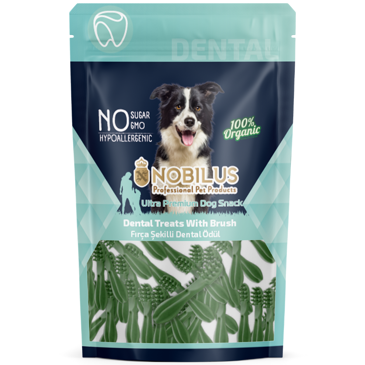 NOBILUS Fırça Şekilli Dental Köpek Ödül Maması 80 gr