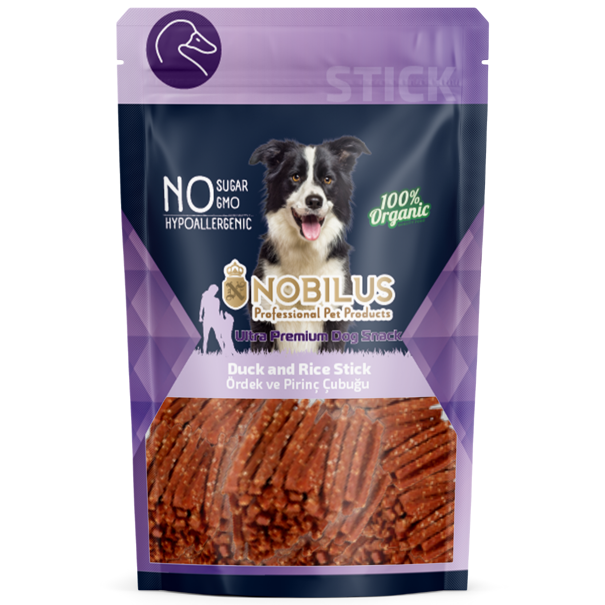NOBILUS Ördek ve Pirinçli Çubuk Köpek Ödül Maması 80 gr