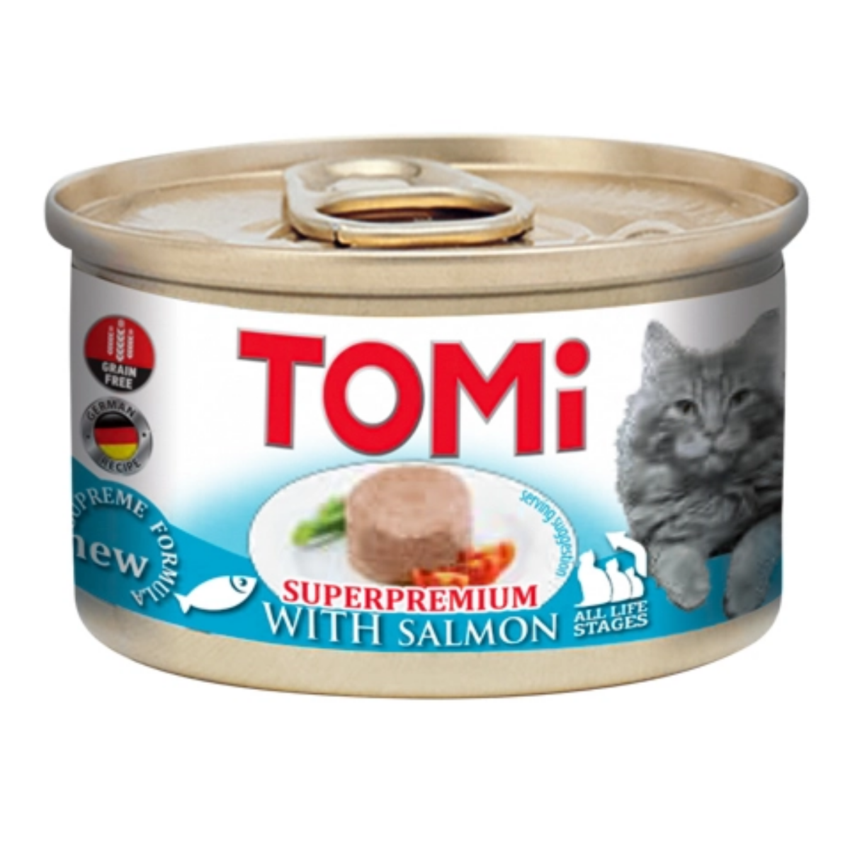 TOMi Kedi Konservesi 85 Gr Somonlu
