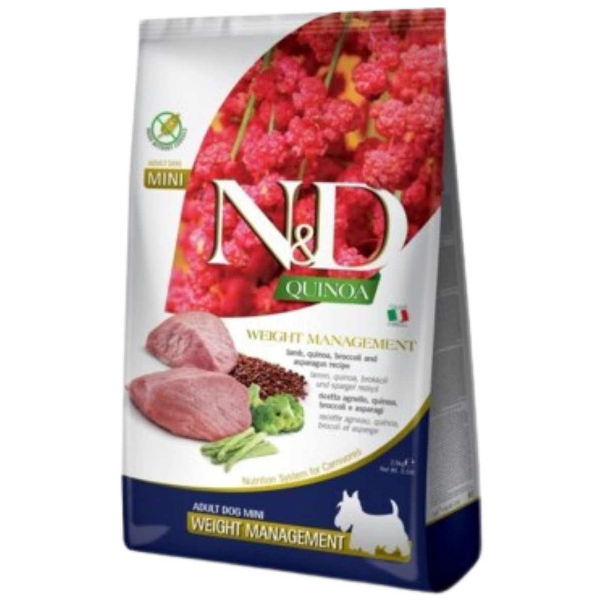 ND Quinoa Weight Management Mini Kuzu Light Küçük Irk Köpek Maması 2,5 Kg