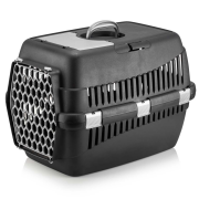 Brezza Pet Büyük Boy Kedi ve Köpek Taşıma Çantası 45 x 65 x 45 cm cm Siyah Gövde