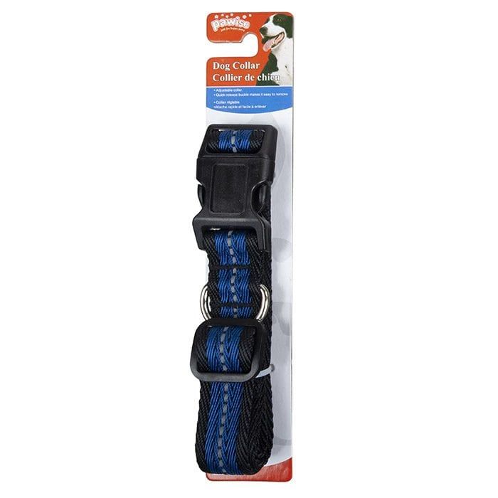 Pawise Reflektörlü Mavi Köpek Boyun Tasması Large 40-65 cm x 25 mm
