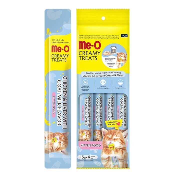 Me-O 4757-Krema-Kitten-Keçi Süt.Tav.&Ciğ 4x15Gr/12
