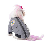 PawStar Astrodog Gri Reflöktörlü Kumaş Yağmurluk Küçük ve Orta Irk XLarge