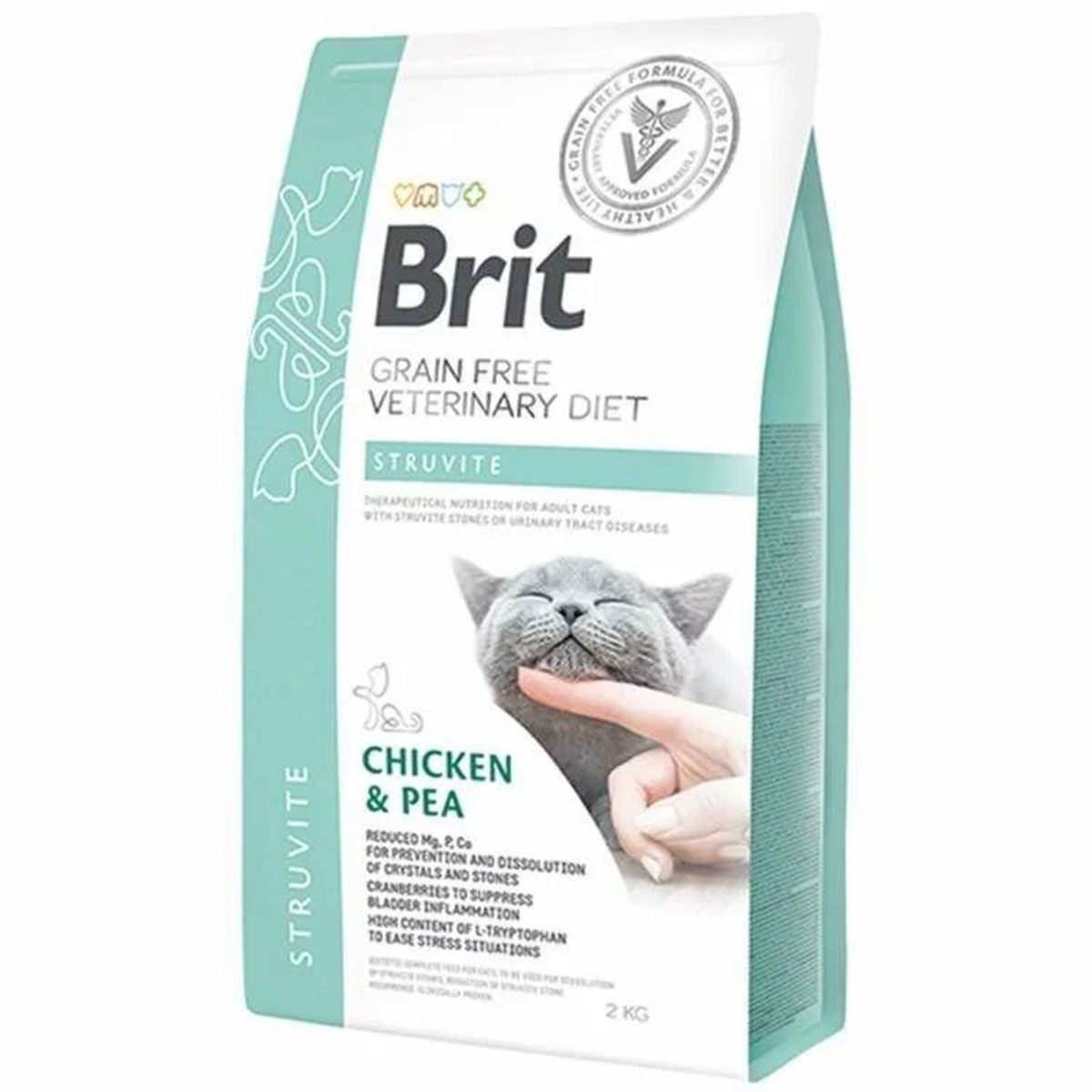 Brit Veterinary Diet Struvite İdrar Yolu Sağlığı Destekleyici Tahılsız Kedi Maması 2 kg