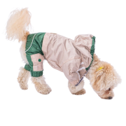 PawStar Bej Yeşil Bicolor Tulum Yağmurluk Küçük ve Orta Irk Large