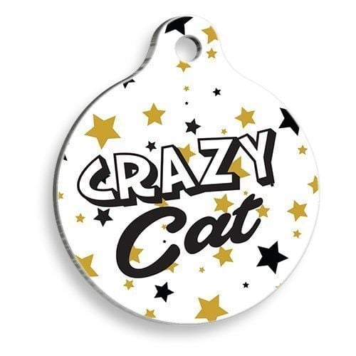 Pet Tag Art Kaçık Kedi Yuvarlak Kedi Künyesi