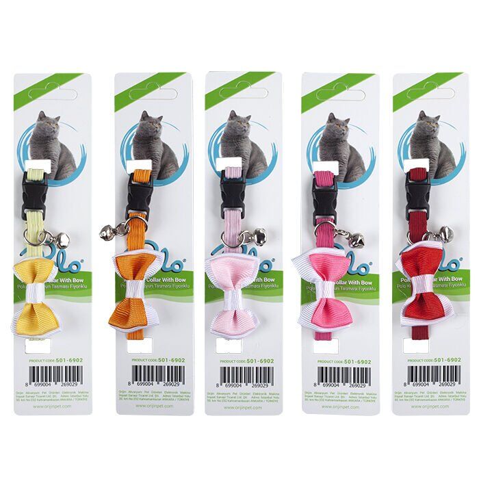 Polo Kedi Boyun Tasması Fiyonklu