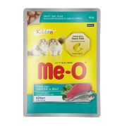 Me-O 7313-Pouch-Kitten-Sardalya&Ton Balığı 80Gr/12