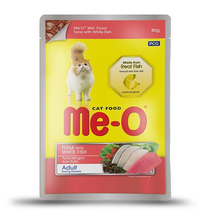 Me-O 7337-Pouch-Adult-Ton B.&Beyaz Balık 80Gr /12