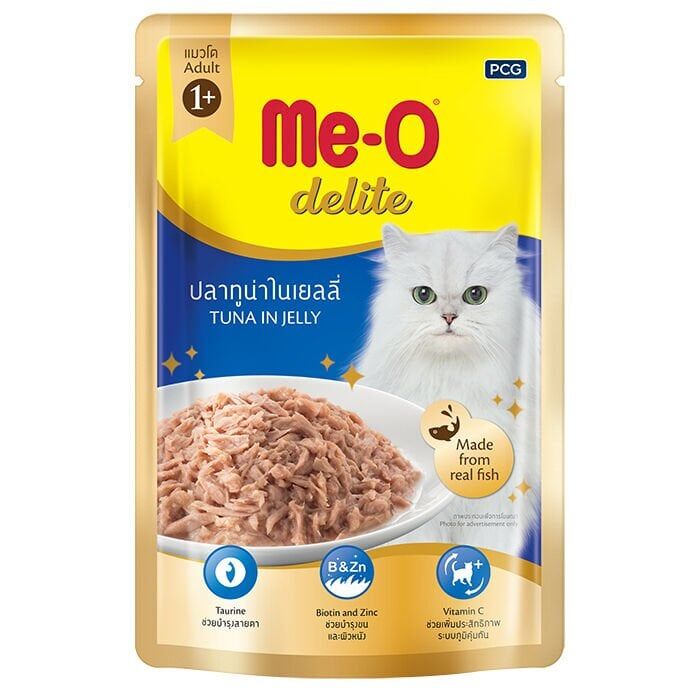 Me-O 8020-Delite-Pouch-Adult-Ton Balıklı 70Gr/12