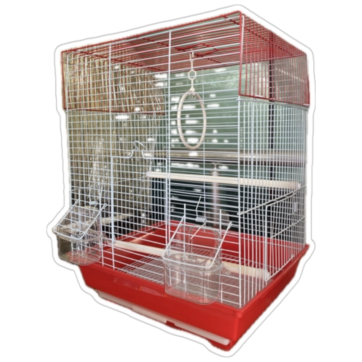 Oripet Dikdörtgen Kuş Kafesi Boyalı 34,5 x 28 x 45,5 cm