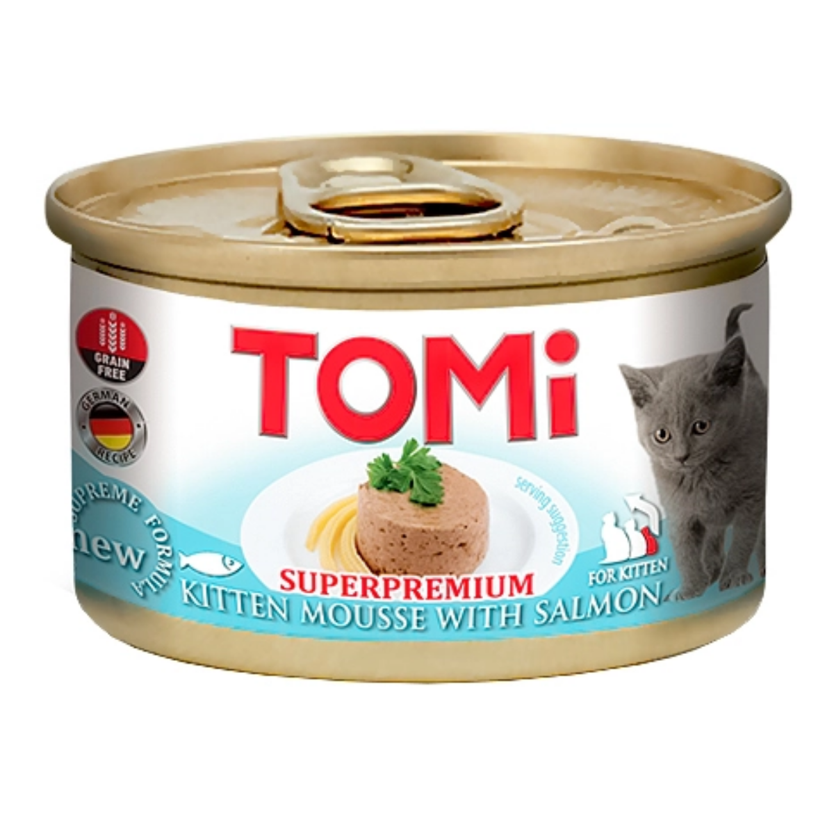 TOMi Kedi Konservesi 85 Gr Yavru Kediler İçin Somonlu Mousse