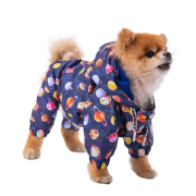 PawStar PlanetFood Küçük Irk Köpek Tulum Yağmurluk  XLarge