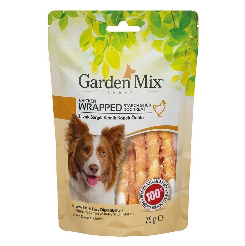 Garden Mix Tavuk Sargılı Kemik Köpek Ödülü 75 Gr