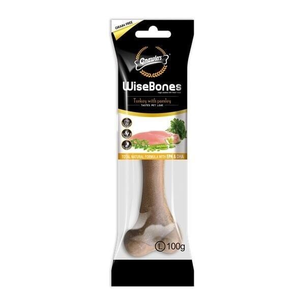 Gnawlers Wisebones 100 Gr Hindili ve Maydanozlu Köpek Ödül Kemiği