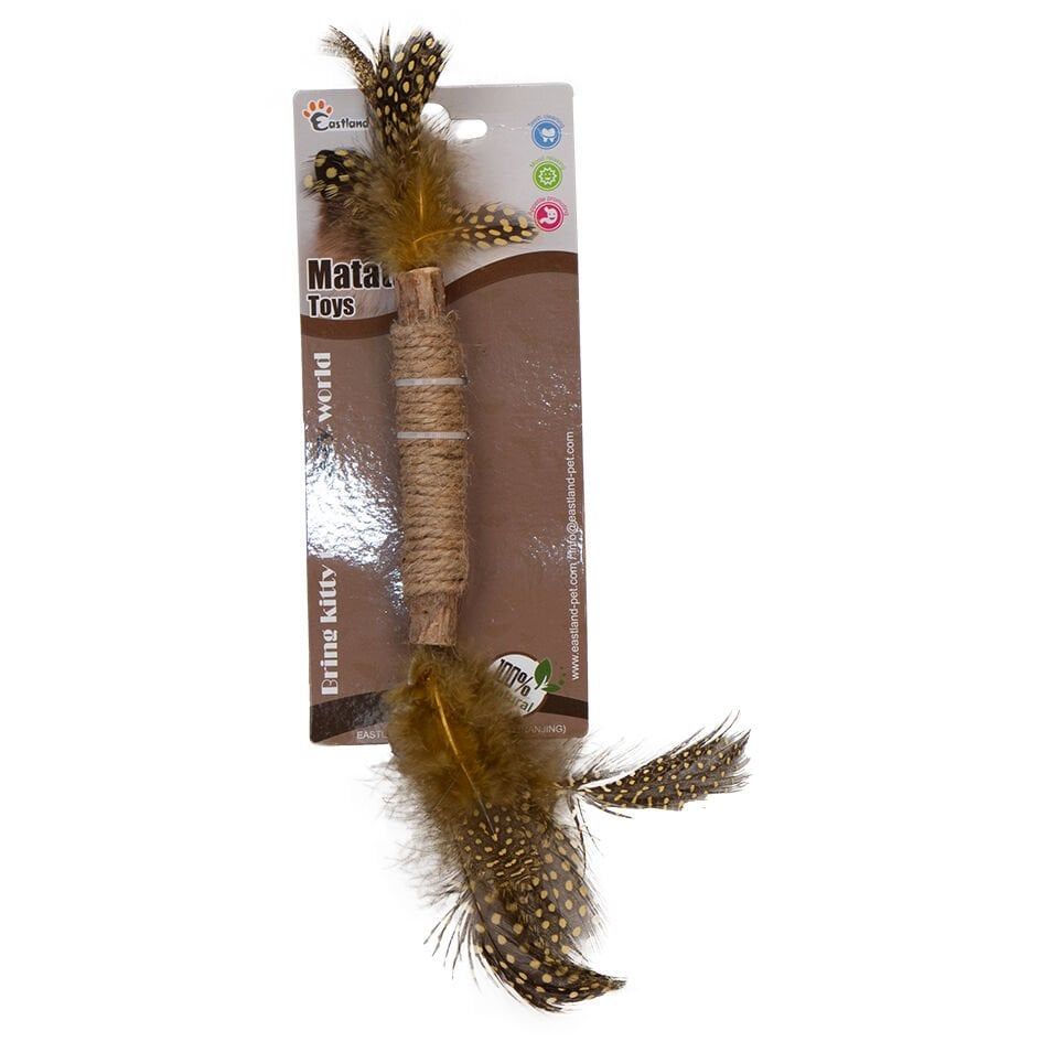 Eastland İpli Tüylü Matatabi Çubuk 14 cm Kedi Ödülü