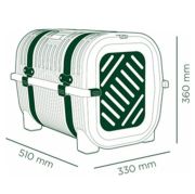 Rainbow Mavi Kedi ve Köpek Plastik Taşıma Kafesi