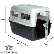 MP Bracco Travel-7 IATA Uyumlu Büyük Boy Köpek Taşıma Kafesi 102 x 73 x 76,5 cm