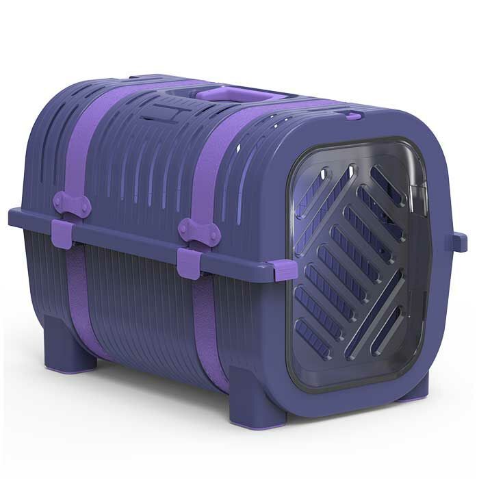 Rainbow Gül Menekşe Kedi ve Köpek Taşıma Kafesi