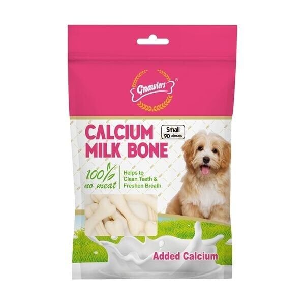 Gnawlers Calcium Milk Bone 5 Cm 90 Li 850 Gr Köpek Ödül Kemiği