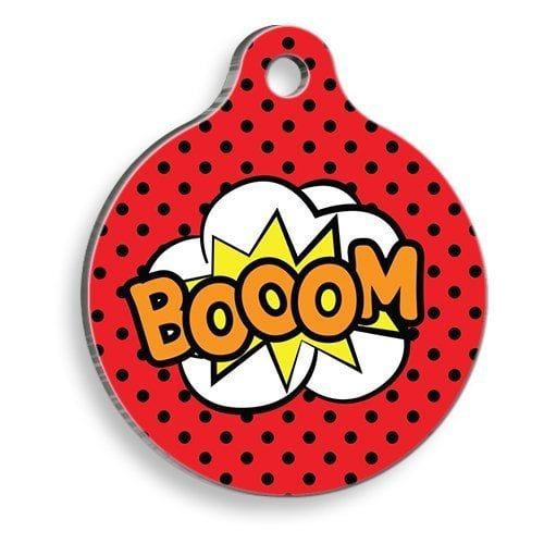 Pet Tag Art Boom Yuvarlak Kedi ve Köpek Künyesi