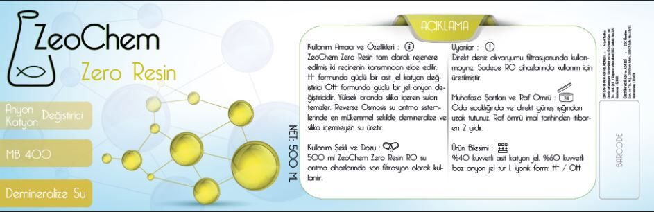 ZeoChem Zero Resin - Dolu Kartuş
