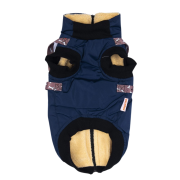 PawStar Gri Lacivert Nuuk Kolsuz Küçükve Orta  Irk Köpek Yelek Yağmurluk 2XLarge