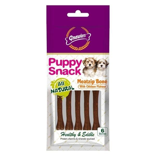 Gnawlers Chicken Flavor Meat Bone 6 Li 40 Gr