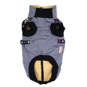PawStar Gri Nuuk Kolsuz Küçük Irk Köpek Yelek Yağmurluk 2XLarge