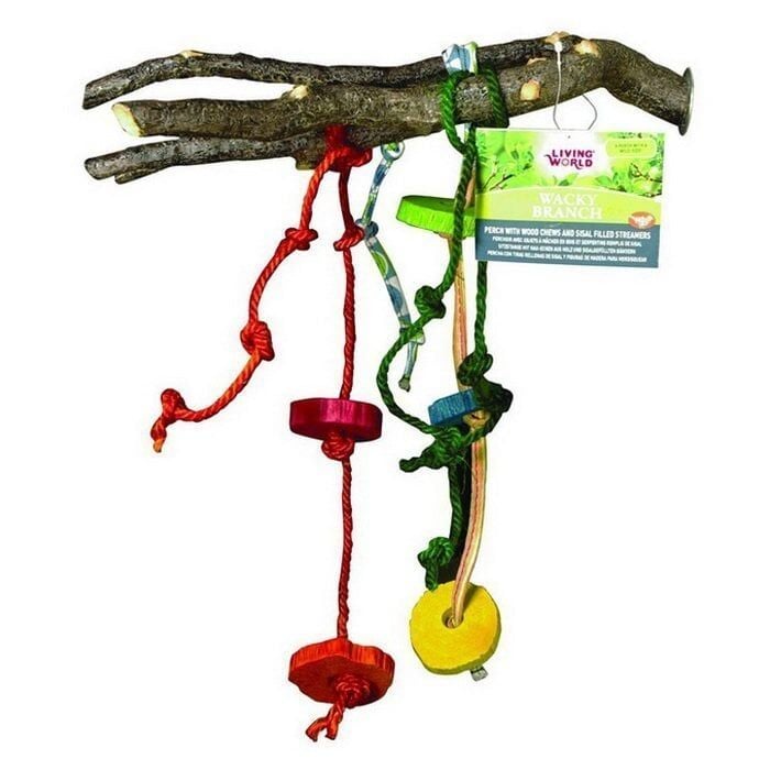 Living World Kuşlar İçin Oyuncaklı Dal Tünek
