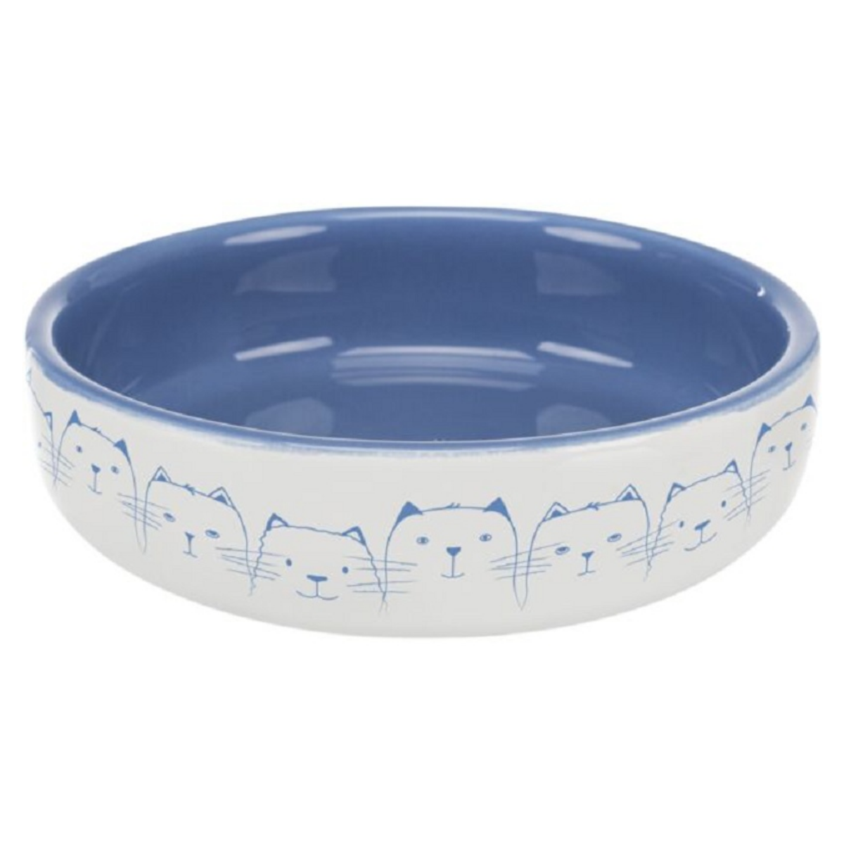 Kedi Mama Kabı Trixie Seramik 300 ml 12 cm Açık Mavi Beyaz