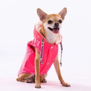 PawStar Neon Fuşya Railway Küçük Irk Köpek Yelek Large
