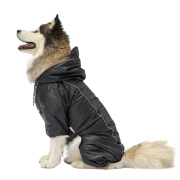 PawStar Siyah Muson Büyük Irk Yağmurluk 6XL
