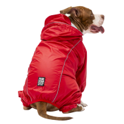 PawStar Muson Büyük Irk Kırmızı Köpek Yağmurluk 7XL