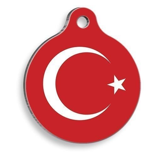 Pet Tag Art Türkiye Yuvarlak Kedi ve Köpek Künyesi