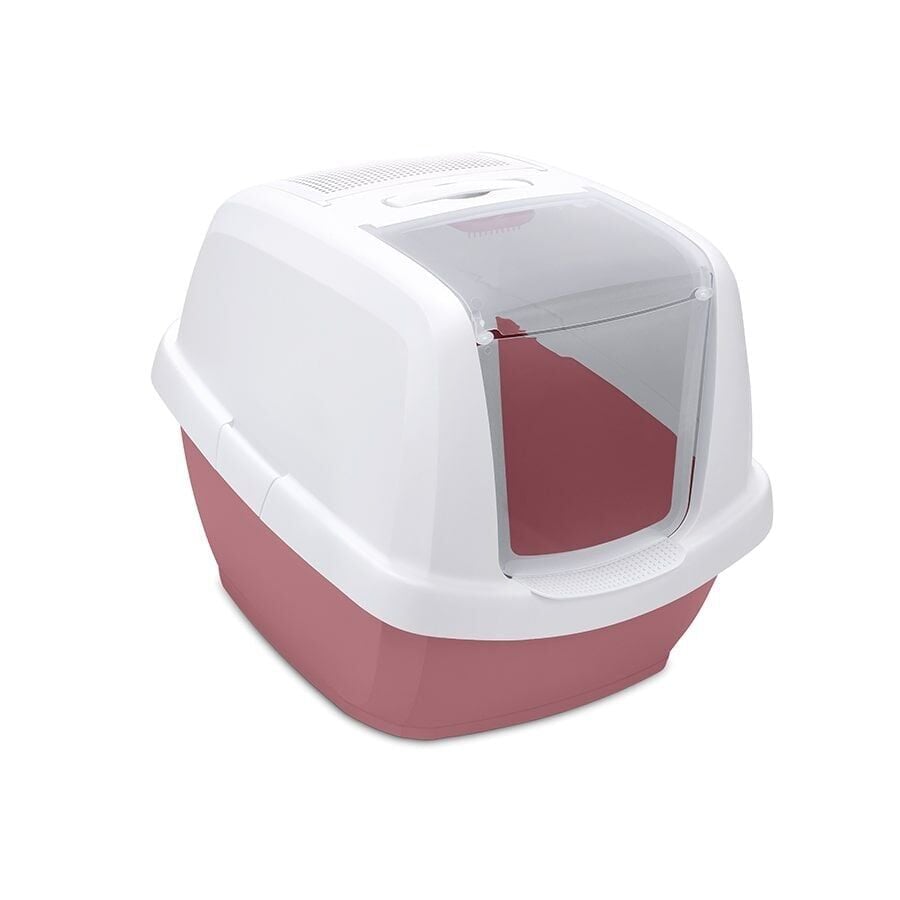 Imac Maddy Junior Kapalı Kedi Tuvaleti Pembe Beyaz 57 x 43 x 41 cm